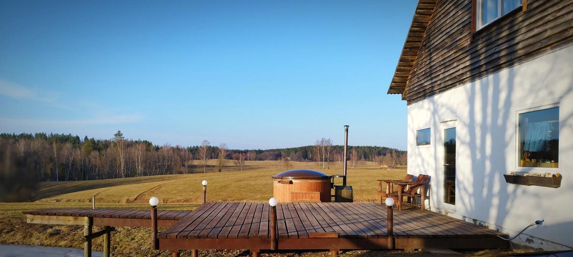 Guesthouse, Sauna & Jacuzzi In Gauja Valley - Kakukalns Straupe ภายนอก รูปภาพ