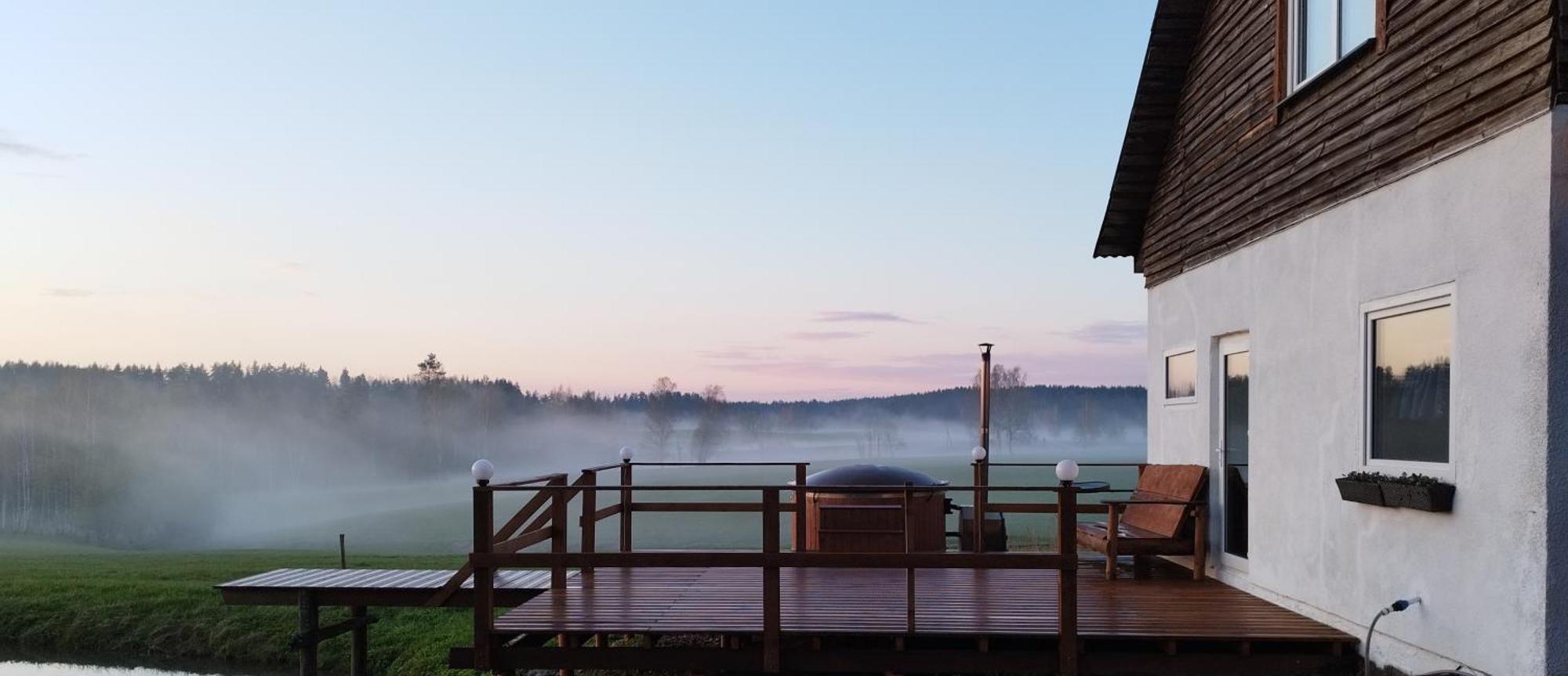 Guesthouse, Sauna & Jacuzzi In Gauja Valley - Kakukalns Straupe ภายนอก รูปภาพ