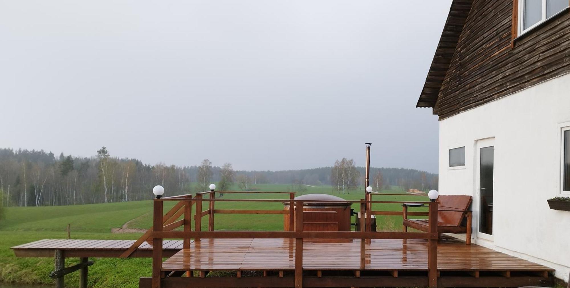 Guesthouse, Sauna & Jacuzzi In Gauja Valley - Kakukalns Straupe ภายนอก รูปภาพ
