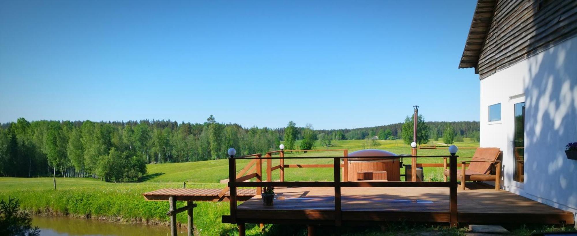 Guesthouse, Sauna & Jacuzzi In Gauja Valley - Kakukalns Straupe ภายนอก รูปภาพ
