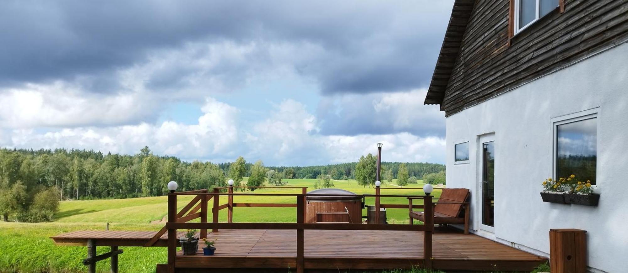 Guesthouse, Sauna & Jacuzzi In Gauja Valley - Kakukalns Straupe ภายนอก รูปภาพ
